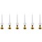 Northlight Set of 6 White Christmas Candle Lamps with Remote and Timer, 10"